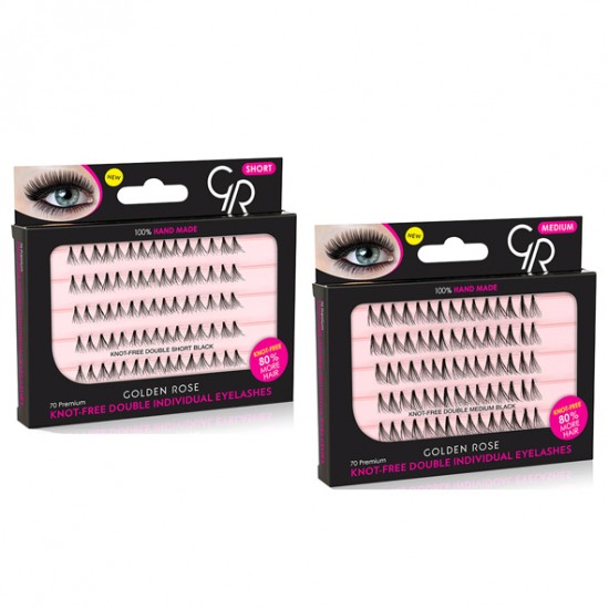 Knot Free Double Individual Eyelashes (209)